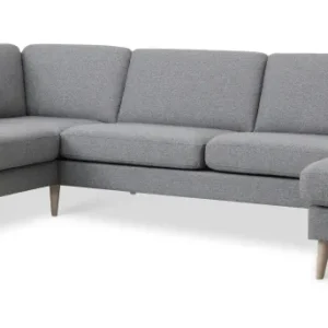 Ask hjørnesofa med open end og chaiselong Sort
