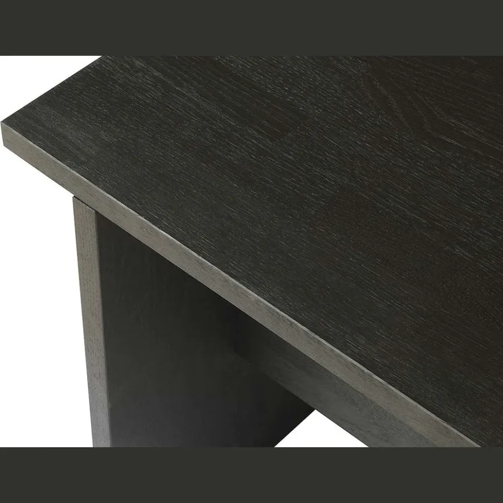 MOUD Home OAK skammel i egetræ - onyx
