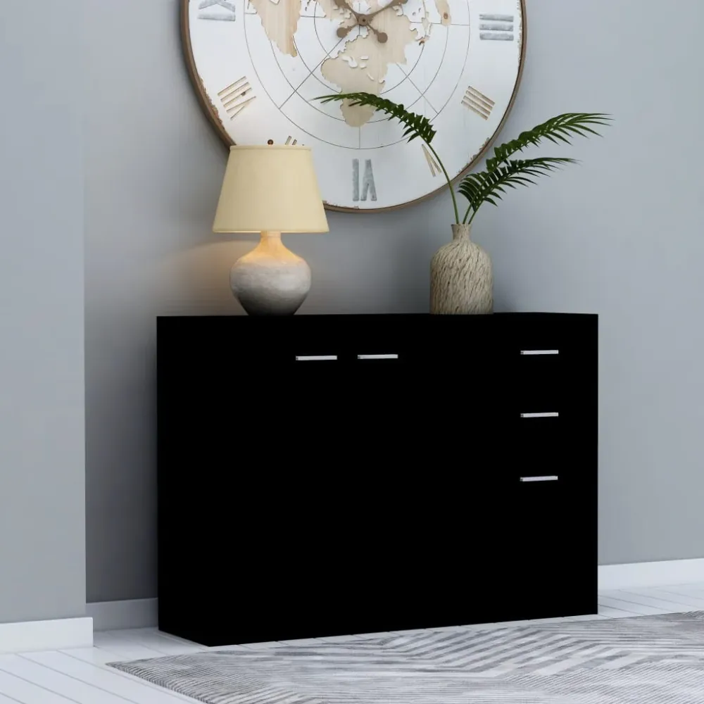 Skænk 105X30X75 Cm Indbygget Træ Graa