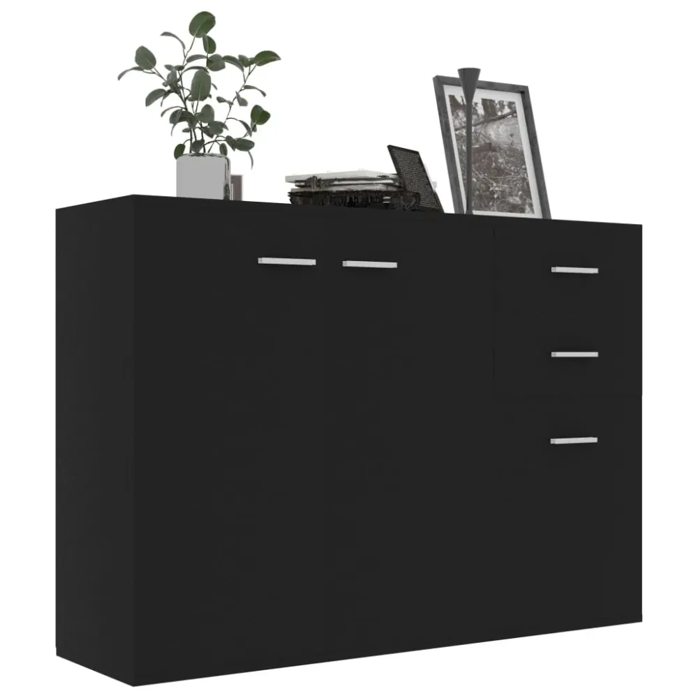 Skænk 105X30X75 Cm Indbygget Træ Graa