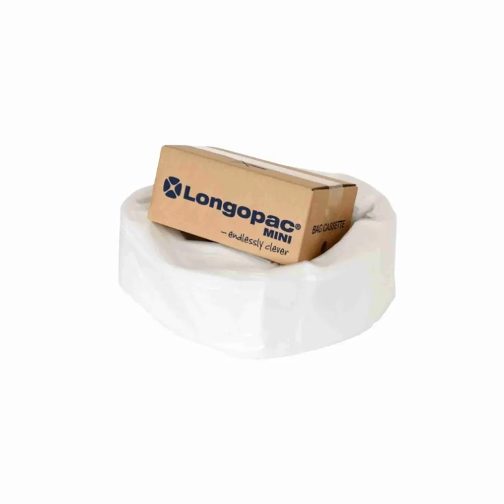 Affaldsposer klare, Longopac mini kassette, 60 m + 75 clips