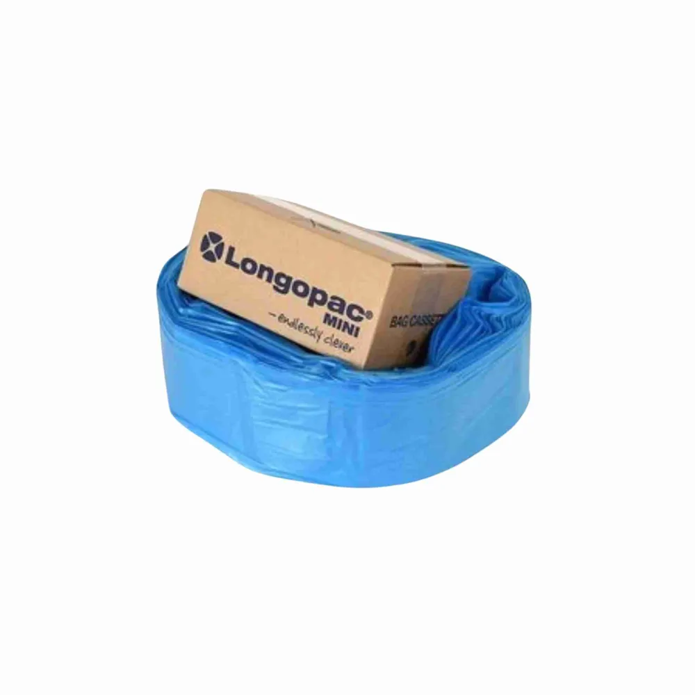 Affaldsposer blå, Longopac mini kassette, 60 m + 75 clips