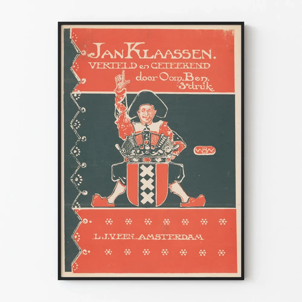 Plakat Jan Klaassen vintage 1913 stil Art déco