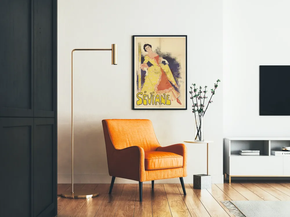 Plakat Séviane stil vintage art déco