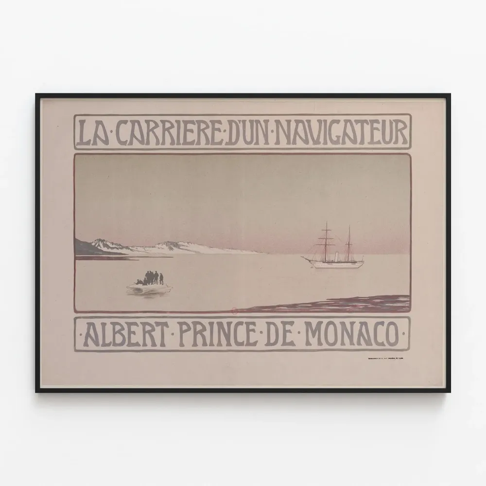 Plakat vintage La Carrière d'un Navigateur – Albert Prince de Monaco