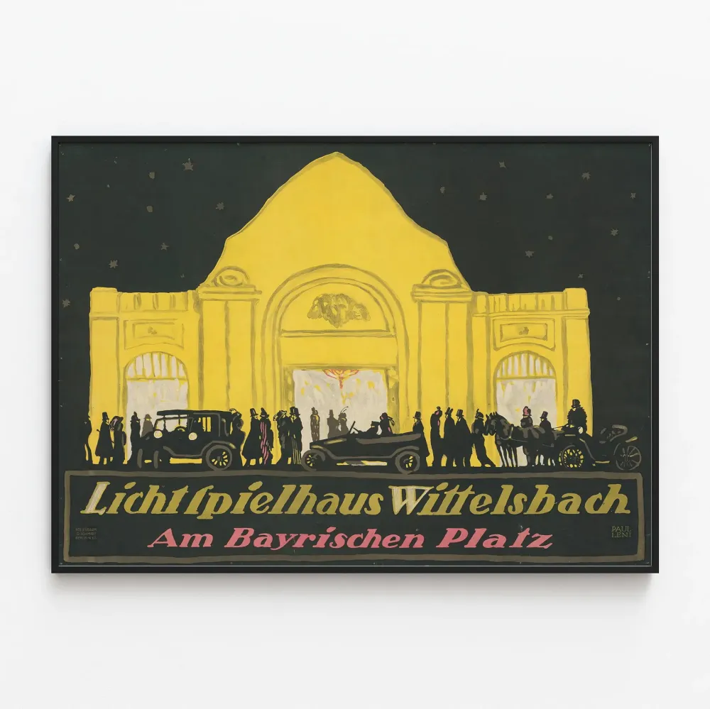 Plakat vintage Lichtspielhaus Wittelsbach ved Bayrischen Platz