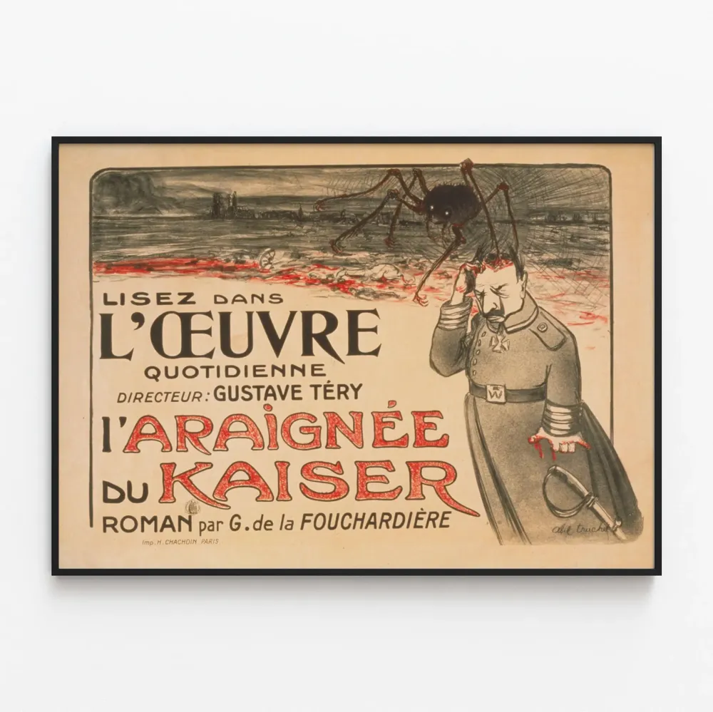 Plakat Vintage Læs i L’Œuvre - L'Araignée du Kaiser