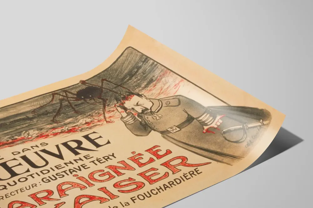Plakat Vintage Læs i L’Œuvre - L'Araignée du Kaiser