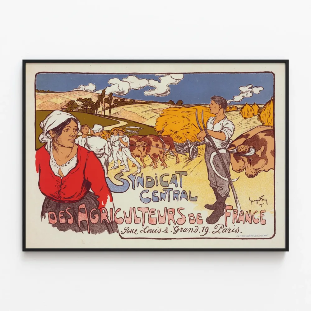 Plakat Vintage Syndicat Central des Agriculteurs de France