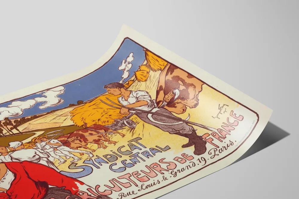 Plakat Vintage Syndicat Central des Agriculteurs de France