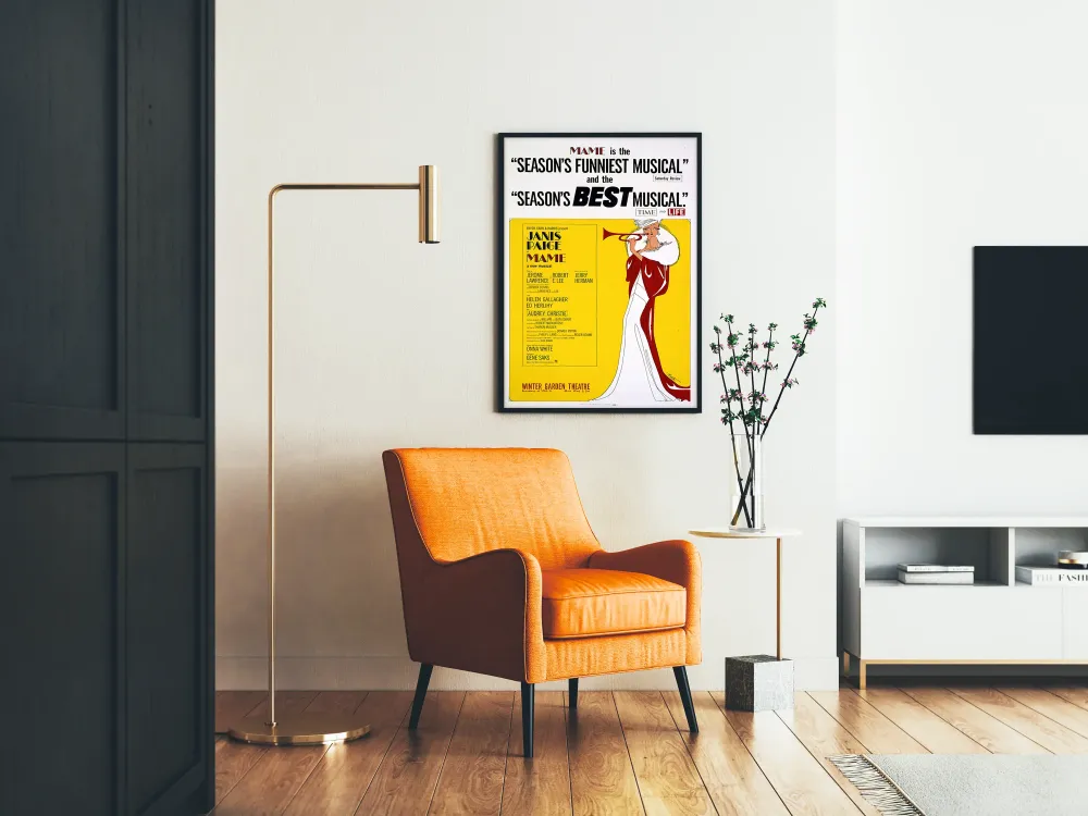 Vintage musikplakat Mamie stil art déco