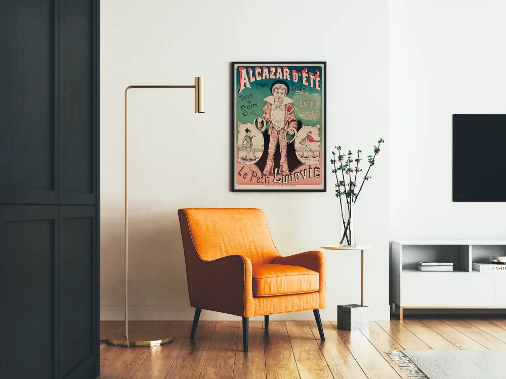Vintage plakat af Alcazar d'Été Le Petit Ludovic Champs-Élysées
