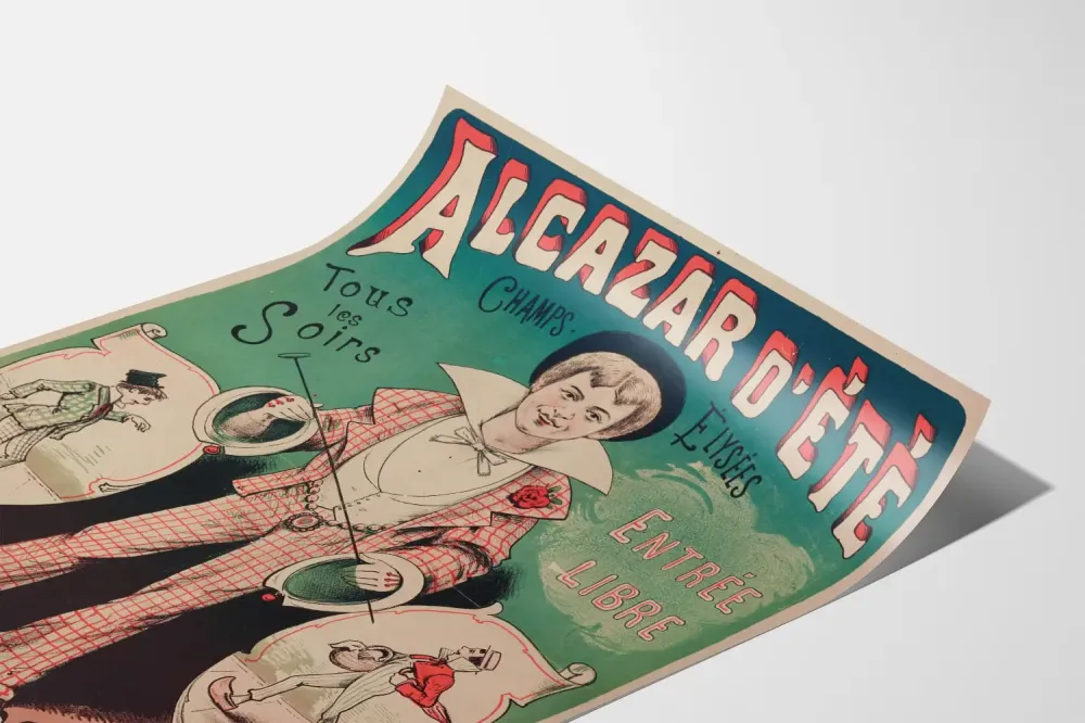 Vintage plakat af Alcazar d'Été Le Petit Ludovic Champs-Élysées