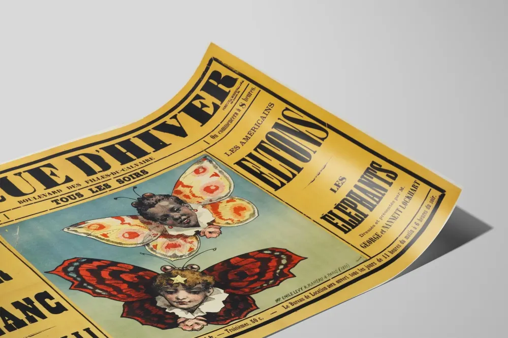 Vintage plakat Cirque d'Hiver Boulevard des Filles du Calvaire