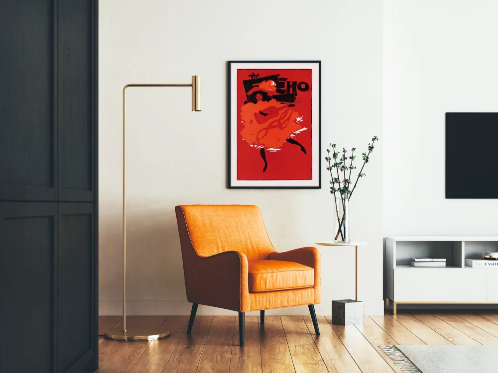 Vintage plakat Echo Chicago 1895 stil art déco