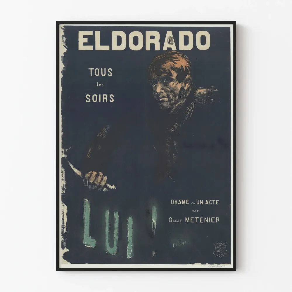 Vintage plakat Eldorado - Drama af Oscar Méténier