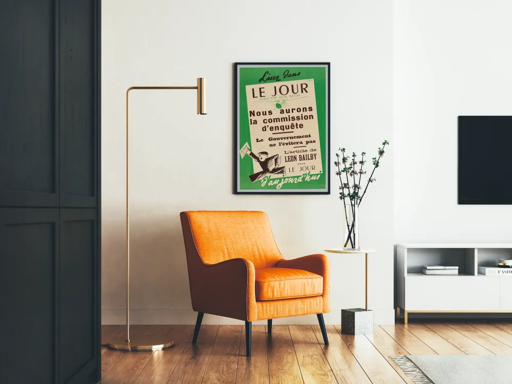 Vintage plakat « Le Jour - Nous aurons la commission d'enquête »