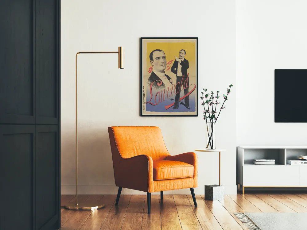 Vintage plakat i Lauvald-stil art déco