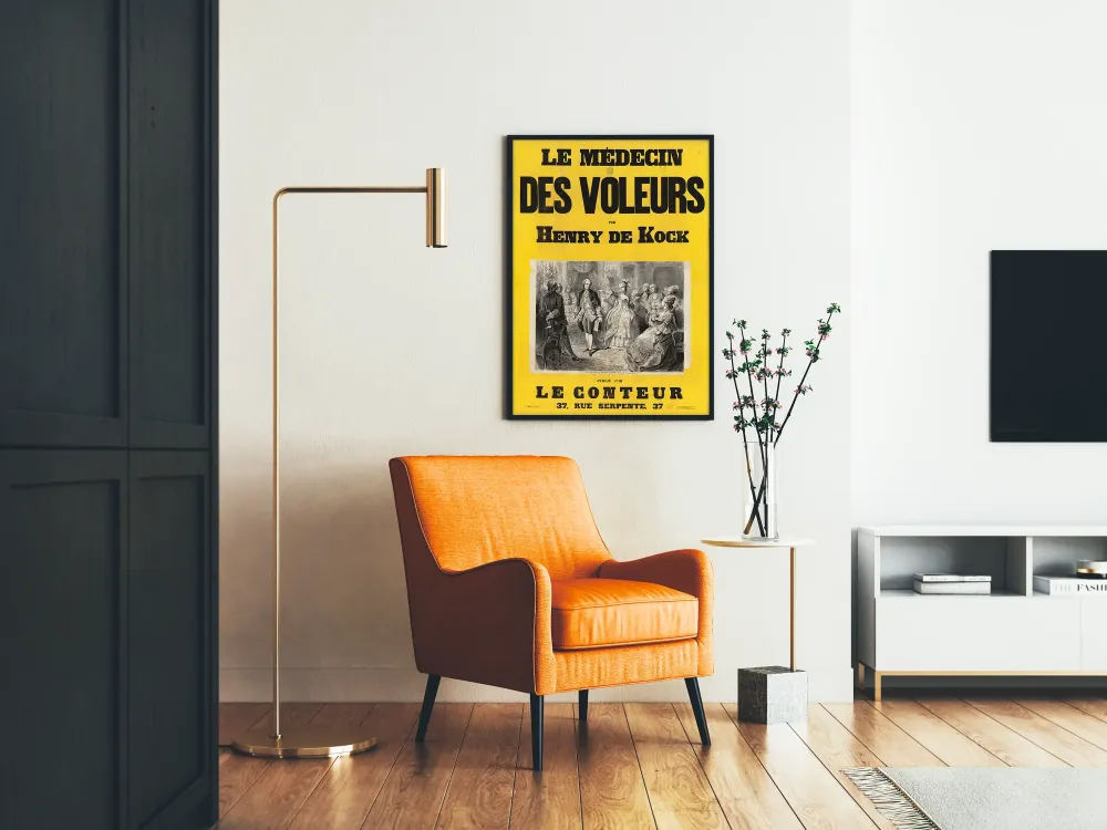 Vintage plakat af Le Médecin des Voleurs af Henry de Kock