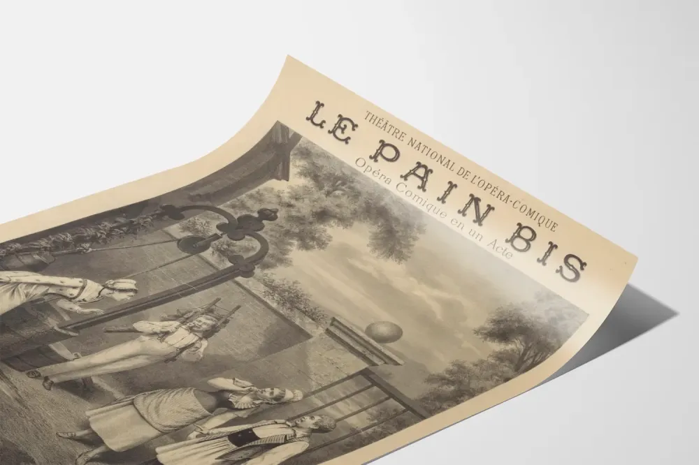 Vintage plakat Le Pain Bis - Opéra Comique i étape