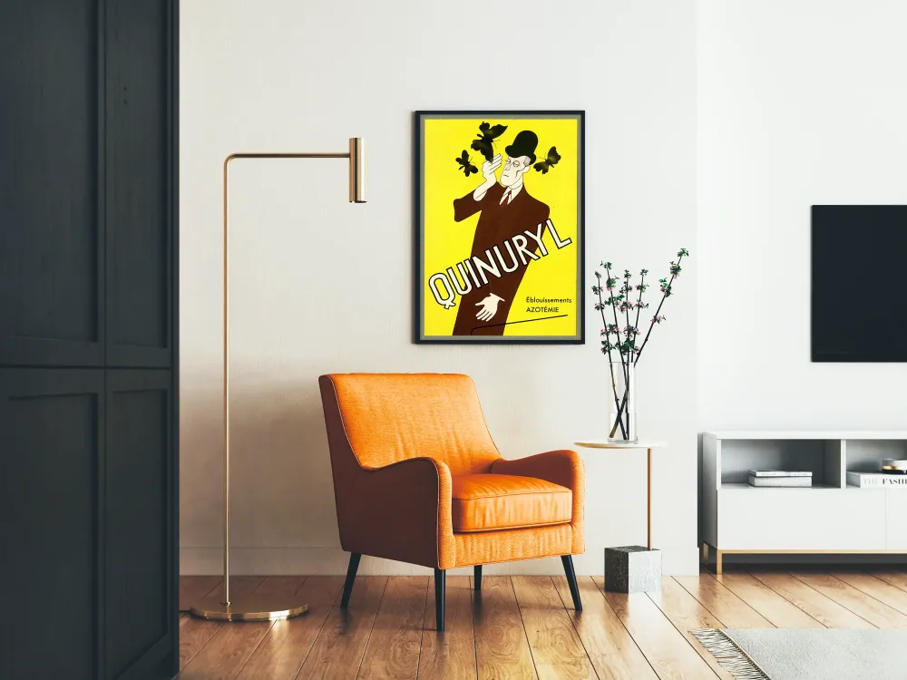 Vintage plakat Quinuryl design art déco