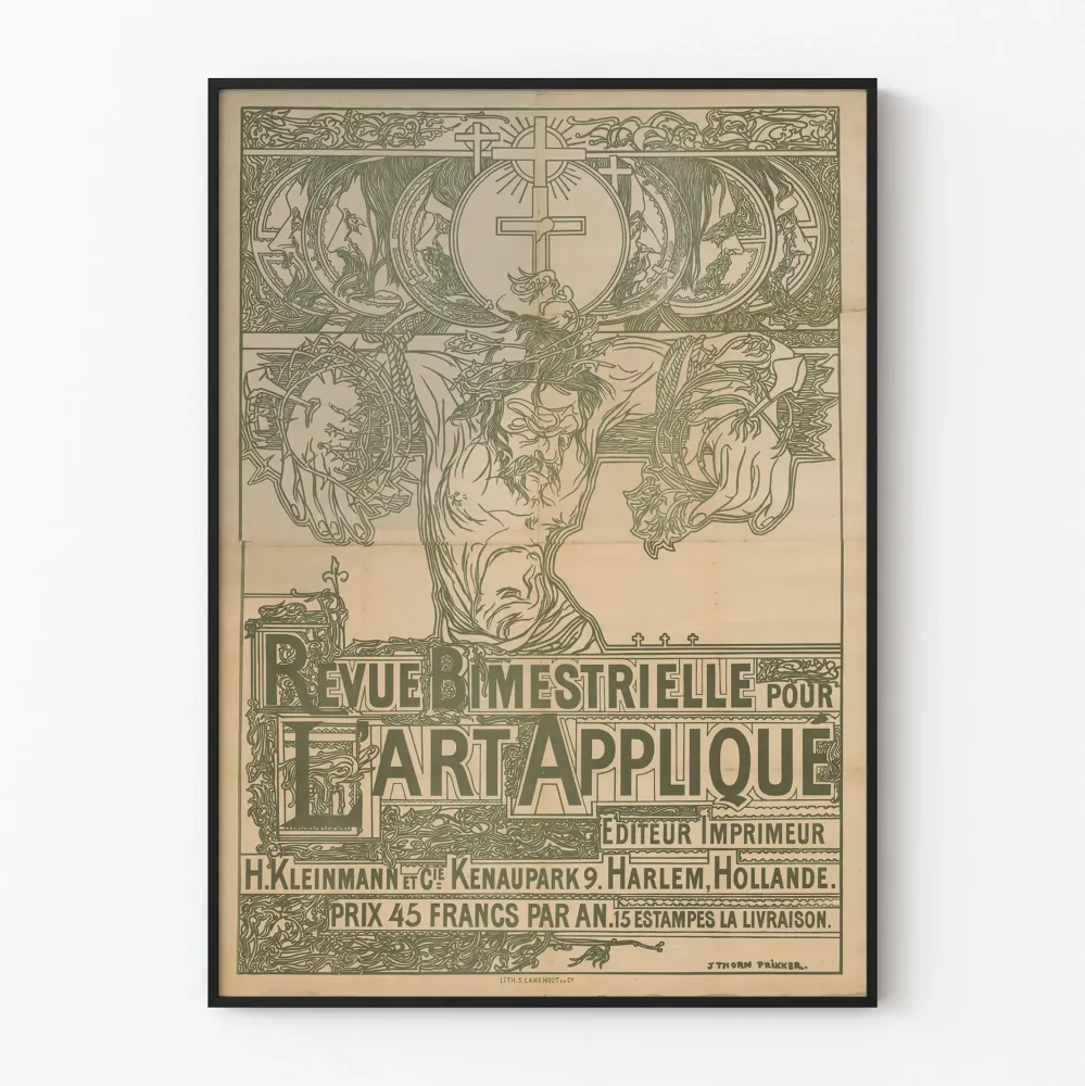 Vintage plakat af Revue Bimestrielle pour l'Art Appliqué