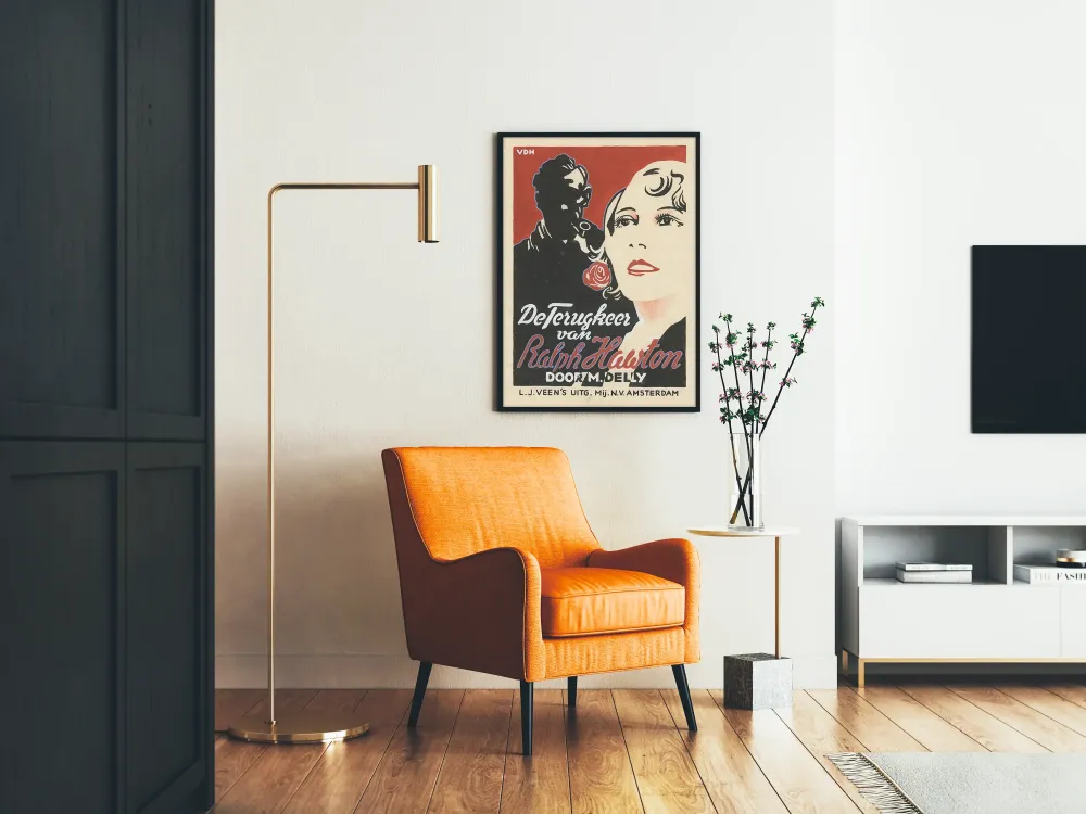 Vintage plakat af De Terugkeer van Ralph Hawton - art déco stil