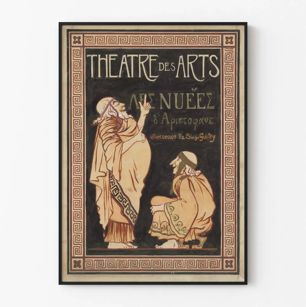 Vintage plakat Théâtre des Arts - Les Nuées