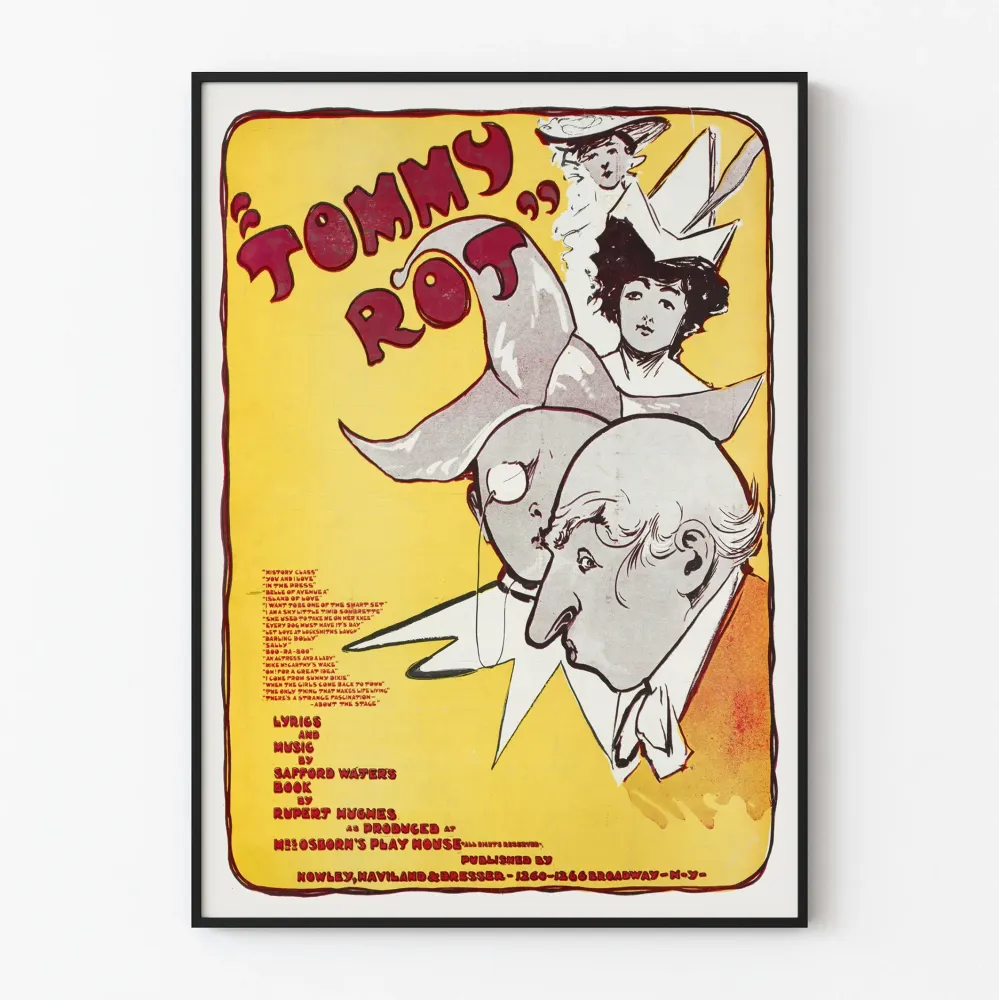 Vintage plakat 'Tommy Rot' i art déco-stil