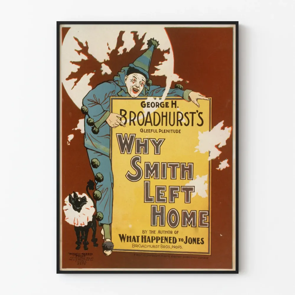 Vintage plakat « Why Smith Left Home » af George H. Broadhurst