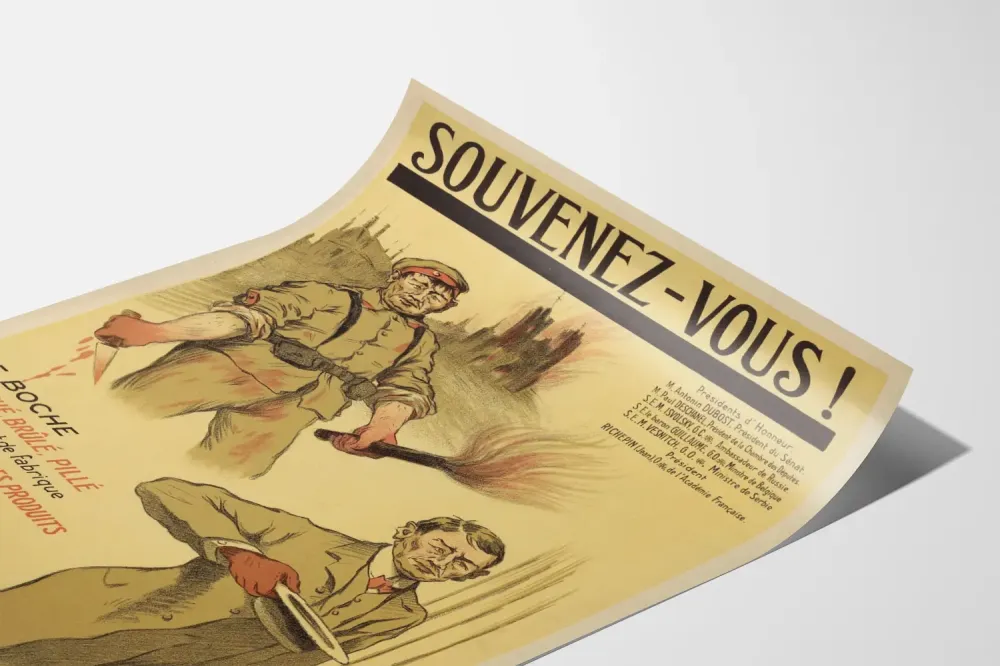 Vintage propagandaplakát « Husk »