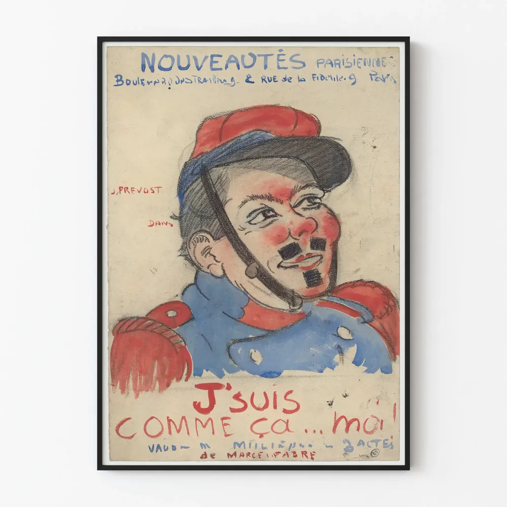 Vintage teaterplakat J'suis Comme Ç Moi af J. Prevost