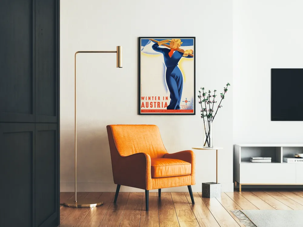 Vintage vinter i Østrig i art déco stil
