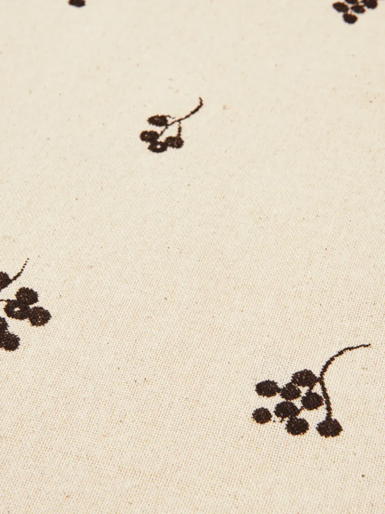 Baies Tablecloth - Natural/Dark Chocolate