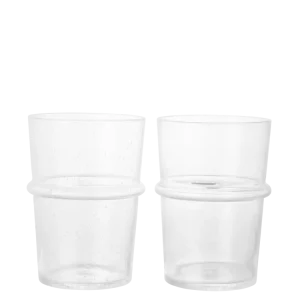 Boya Tall Glasses - Set 2 - Clear Bubbles