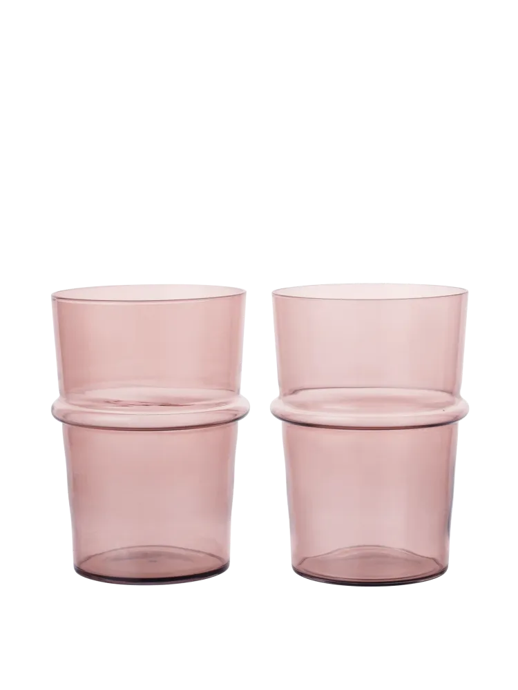 Boya Tall Glasses - Set 2 - Mauve