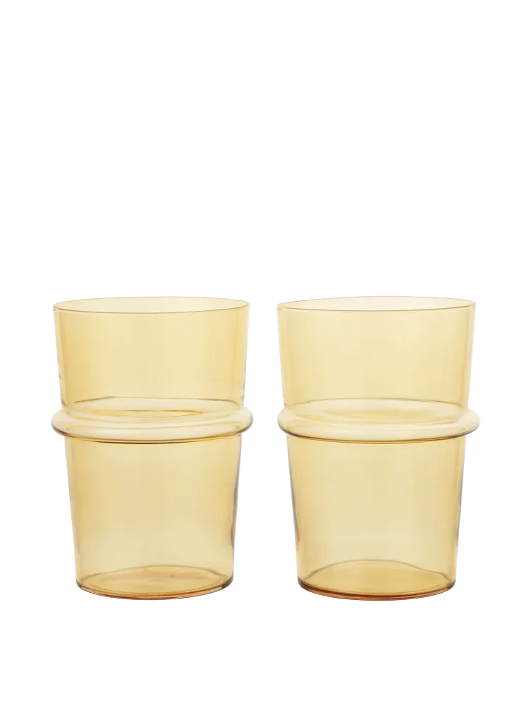 Boya Tall Glasses - Set 2 - Yellow