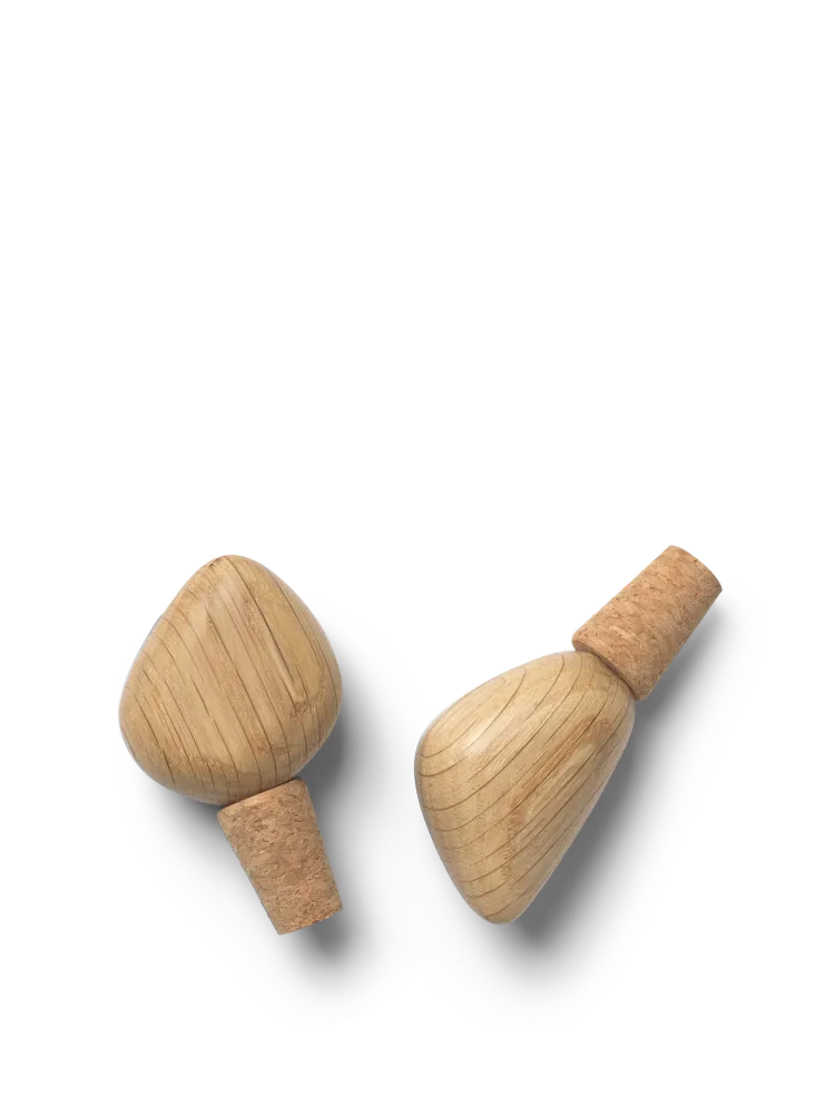 Cairn Wine Stoppers - Set 2 - Oak