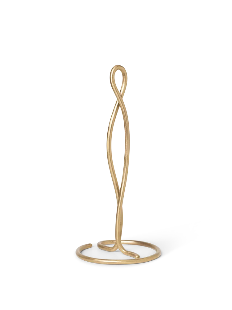 Curvature Paper Towel Holder - Brass