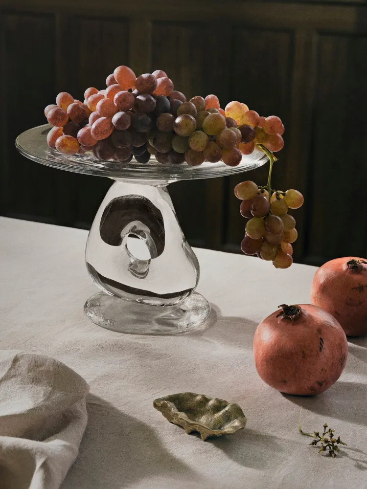 Damo Glass Centrepiece - Large - Clear
