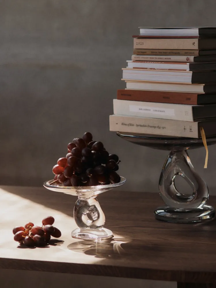 Damo Glass Centrepiece - Large - Clear