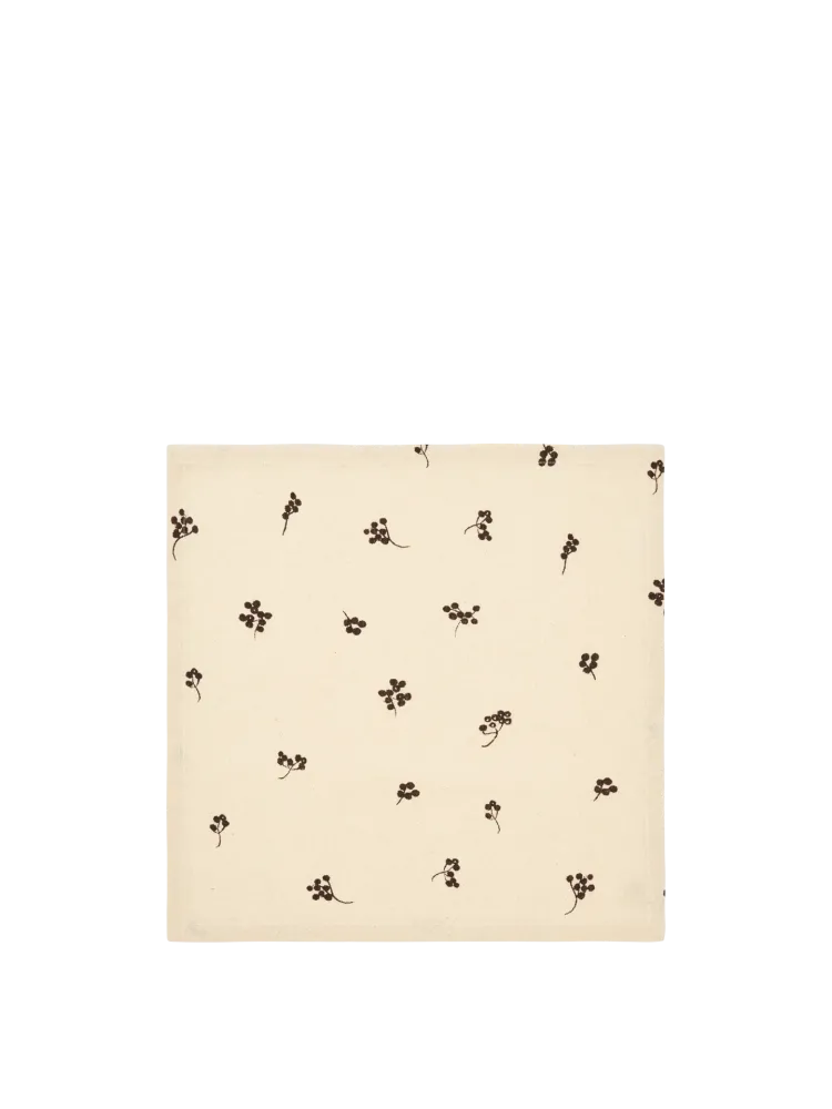 Baies Napkins - Set 4 - Natural/Dark Chocolate Ferm Living - DK