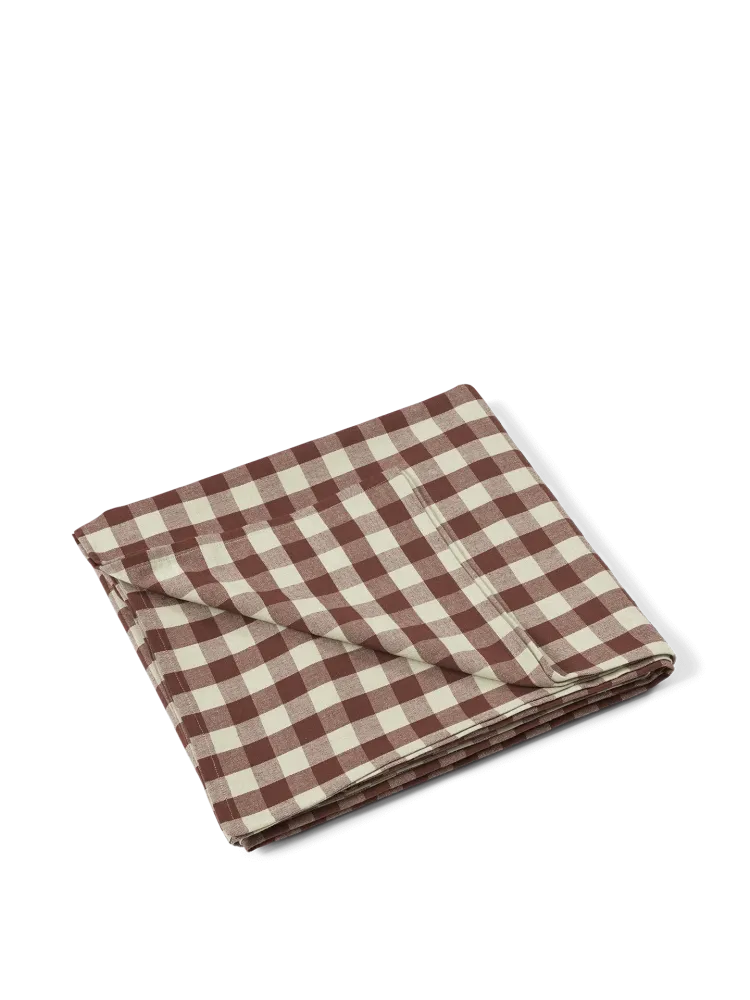 Bothy Check Tablecloth - Cinnamon/Grey Green Ferm Living - DK