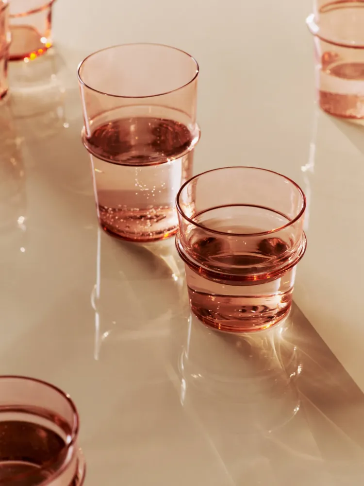 Boya Low Glasses - Set 2 - Blush Ferm Living - DK