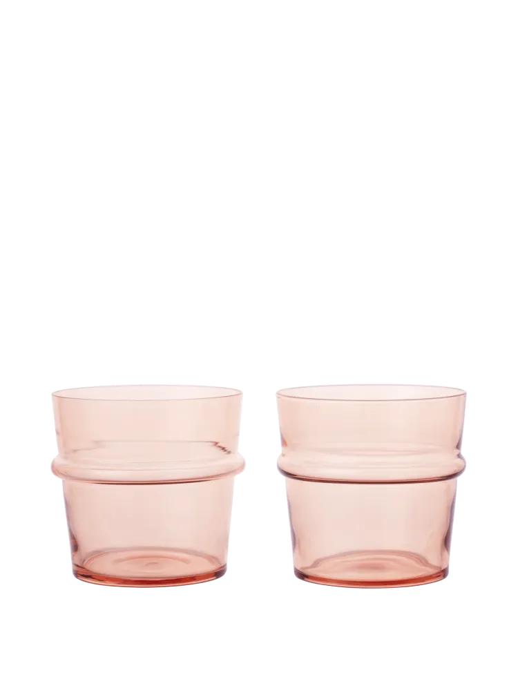 Boya Low Glasses - Set 2 - Blush Ferm Living - DK