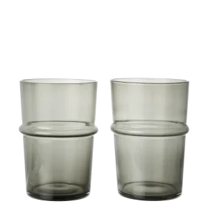 Boya Tall Glasses - Set 2 - Smoked Grey Ferm Living - DK