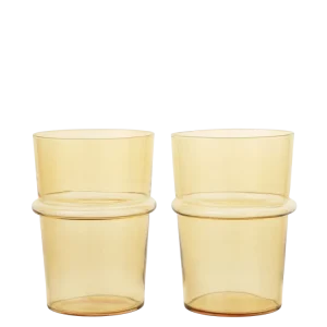Boya Tall Glasses - Set 2 - Yellow Ferm Living - DK