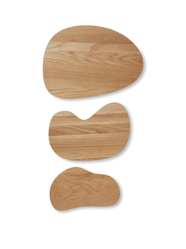 Cairn Cutting Boards - Set 3 - Oak Ferm Living - DK