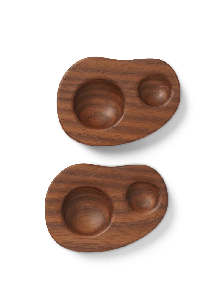 Cairn Egg Holder - Set 2 - Dark Brown Ferm Living - DK