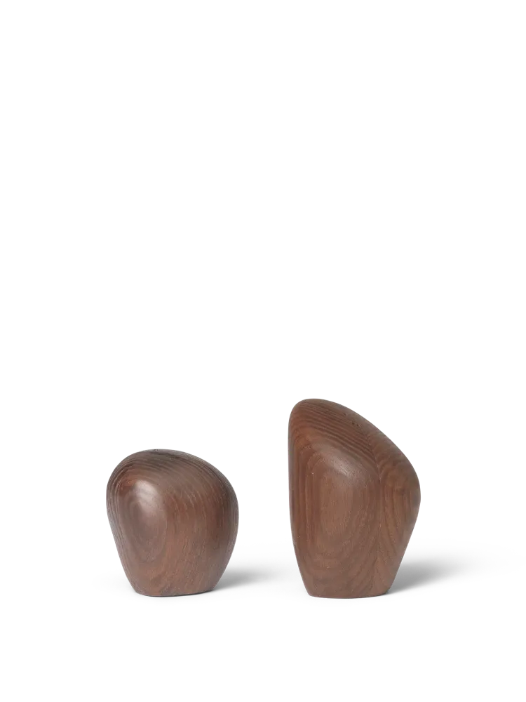 Cairn Salt and Pepper Shakers - Set 2 - Dark Brown Ferm Living - DK